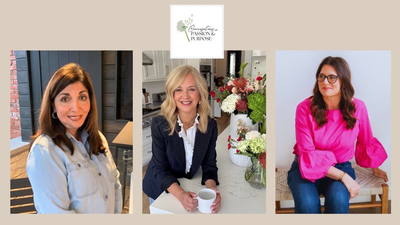 Michelle Bruns, Susan McMurray, and host Nancy Moore